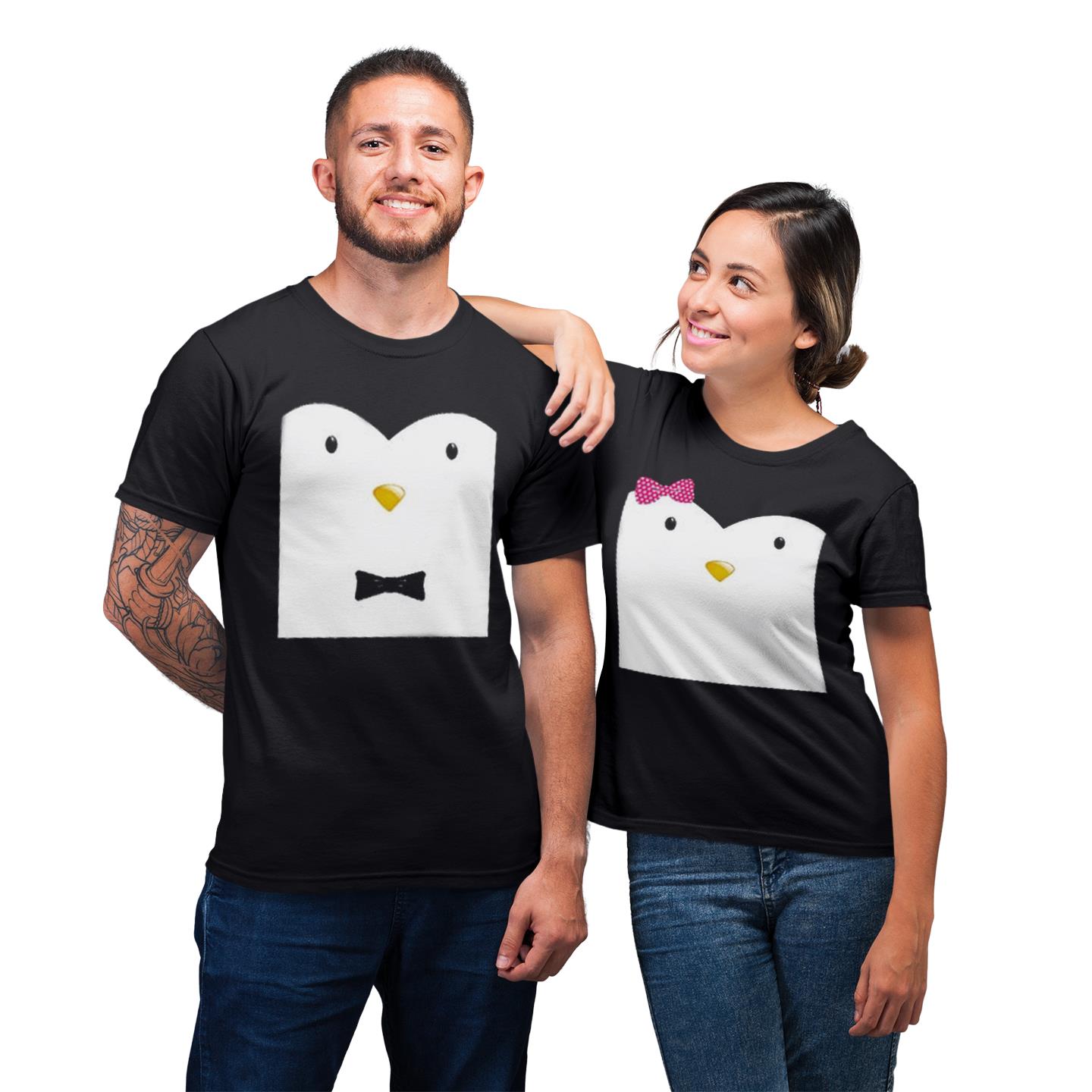 Penguin Couple Shirt For Lover Matching T-shirt
