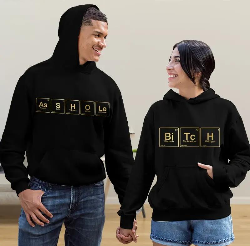 Periodic Table Hoodie Gifts For Couple Lover Matching