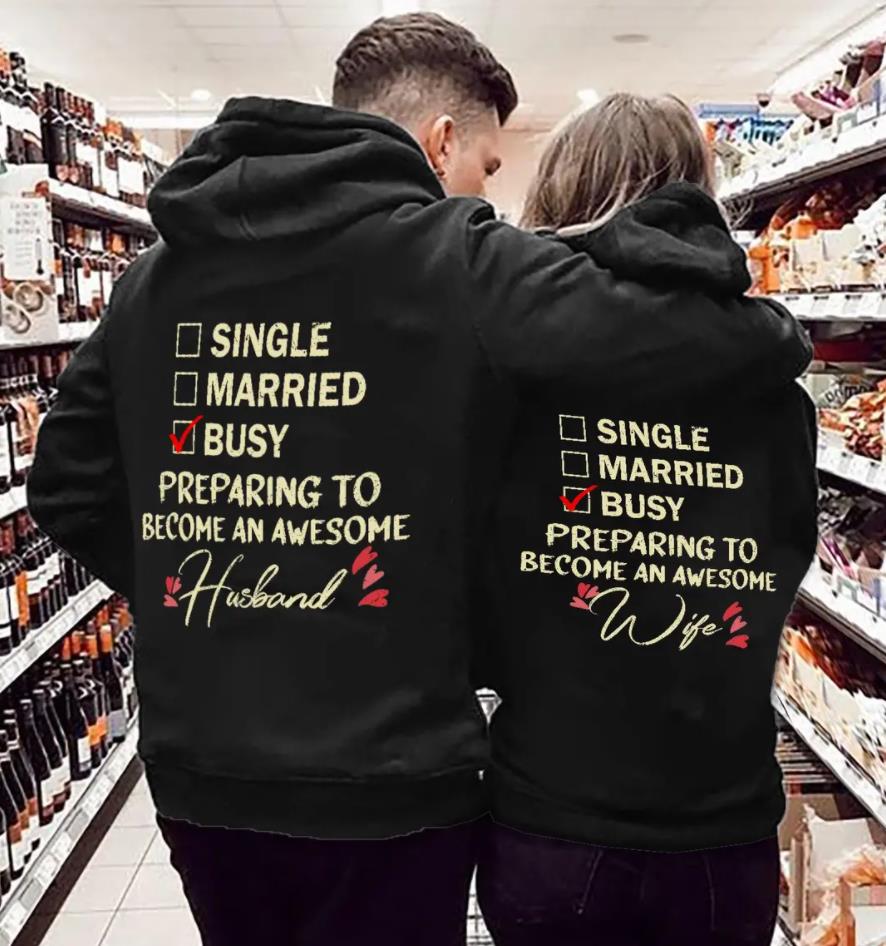 Preparing To Become An Awesome Husband/Wife  Hoodie For Matching Couple