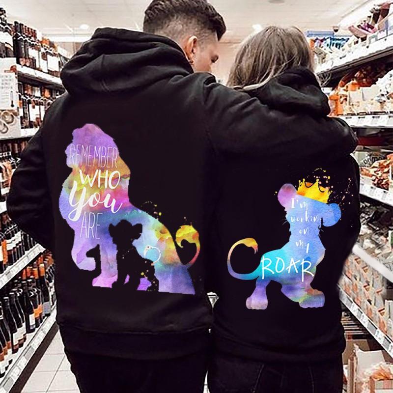 Remember Who You Are/I Am WorKin On My Roar Lion Hoodie For Matching Couple
