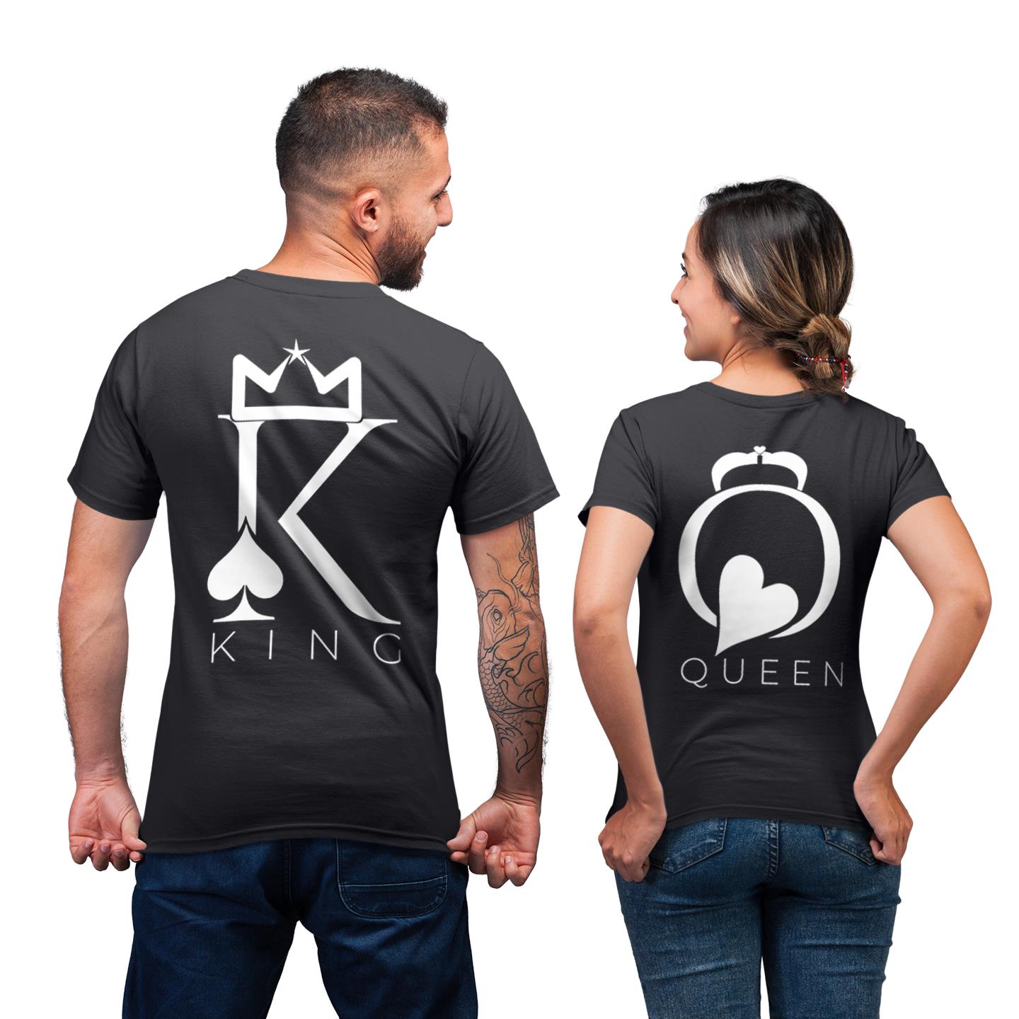 Royal His And Her King And Queen Crown Shirt For Lover Couple Matching T-shirt