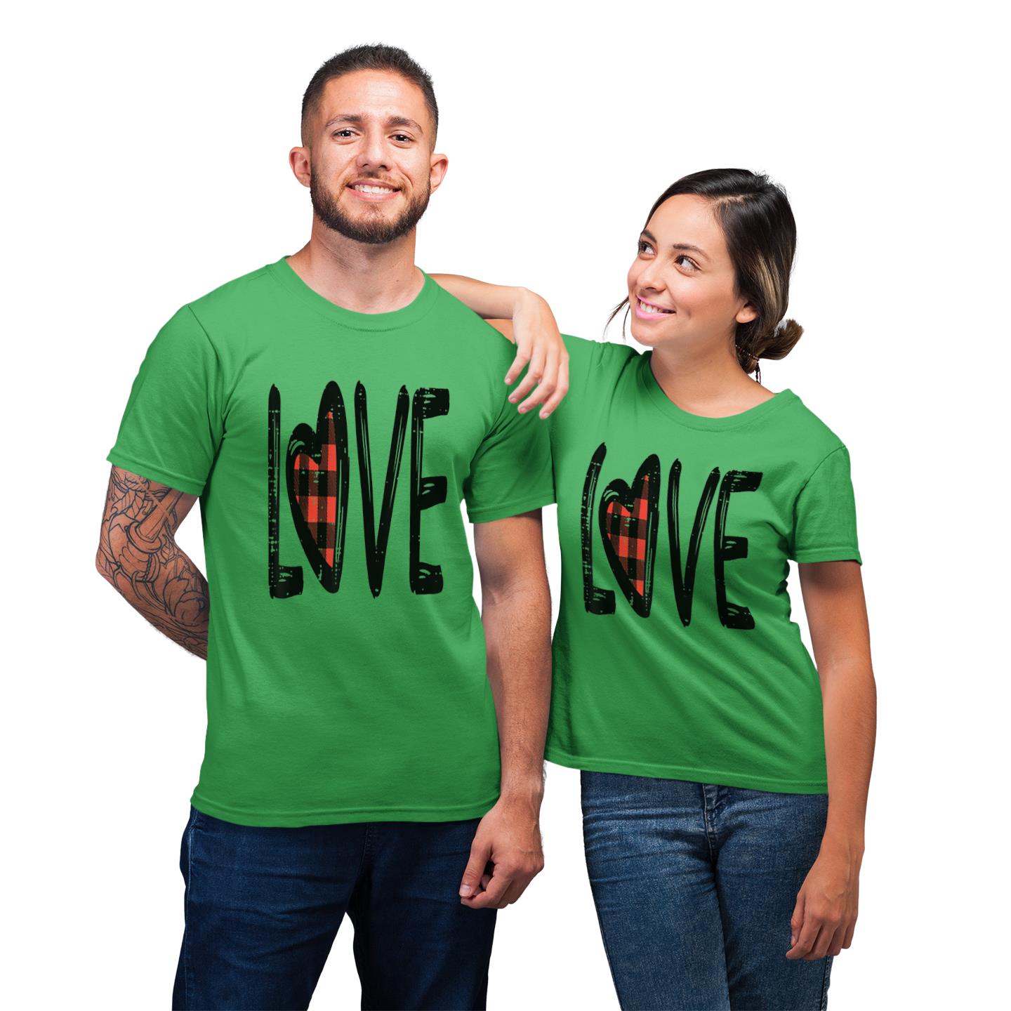 Simple Just Love Shirt For Couple Lover Matching T-shirt