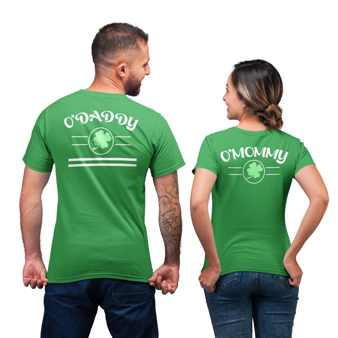 St Patrick?s Day Mommy Daddy Shirt For Couple Matching T-shirt