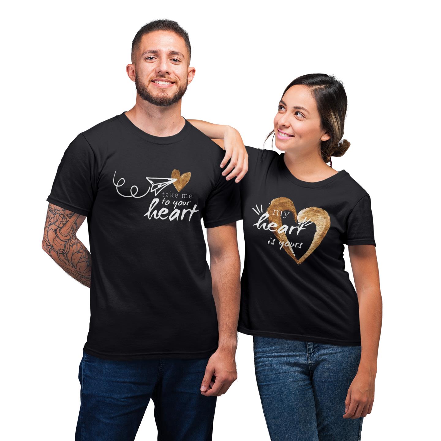 Take Me To Your Heart Couples Matching Gift T Shirt