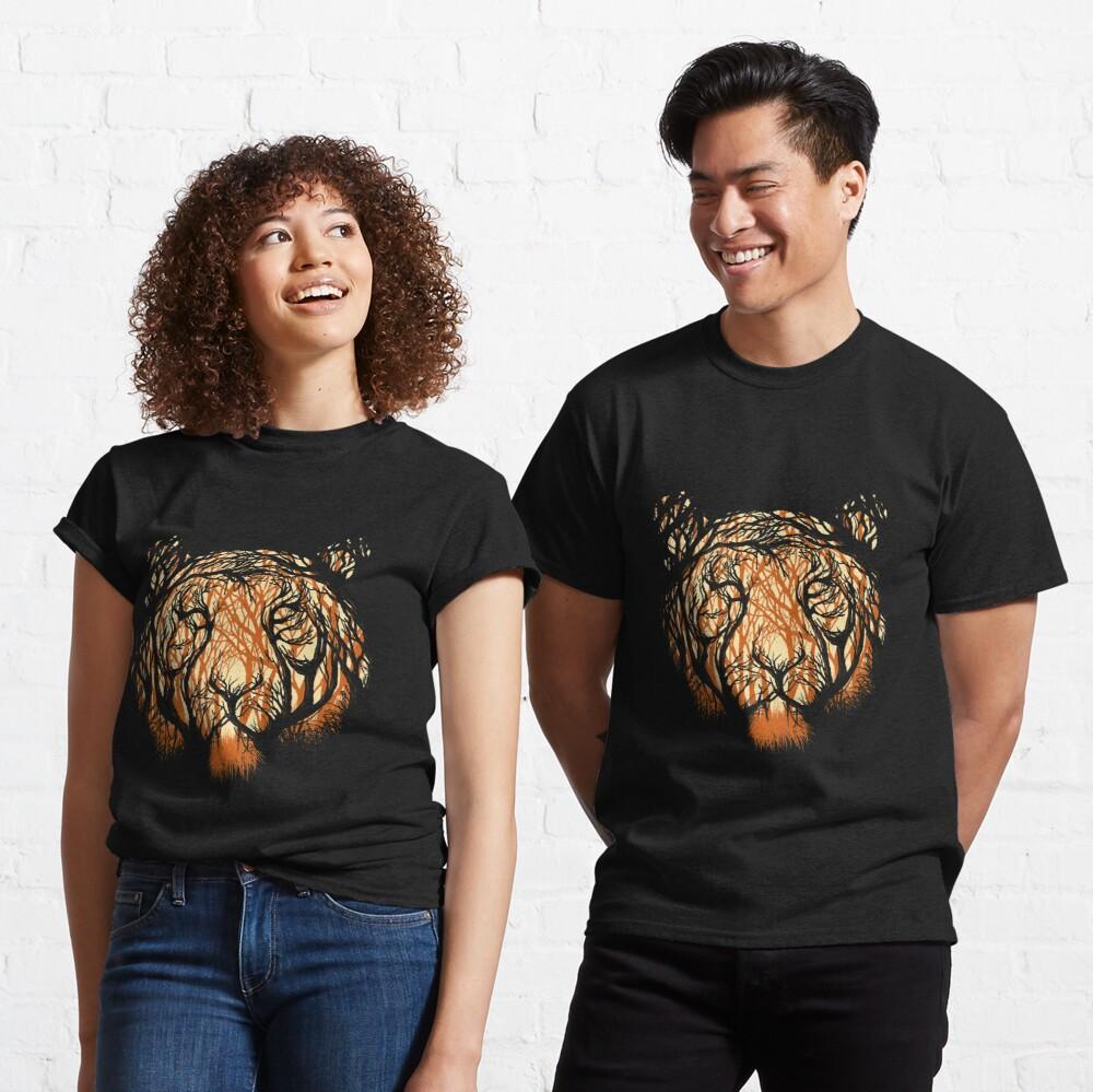 Tiger In Dark Matching For Couple Lover Gift T-shirt