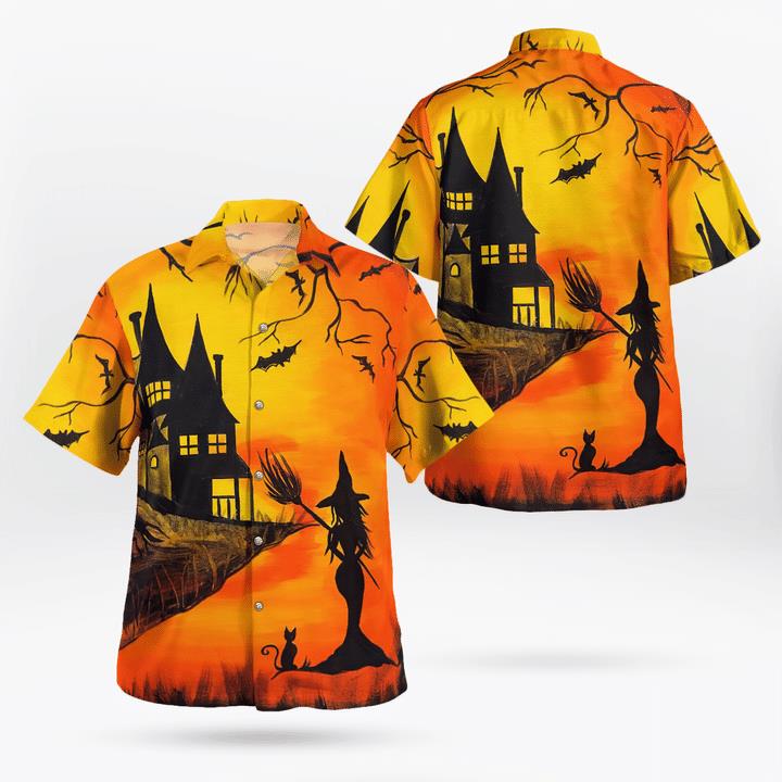 Welcome To Haunted Witchs House Twilight Halloween 3D Hawaii Shirt