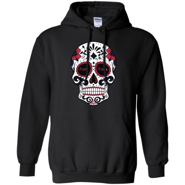 Atlanta Braves Sugar Skull T-shirt Long Sleeve Sweatshirt Hoodie