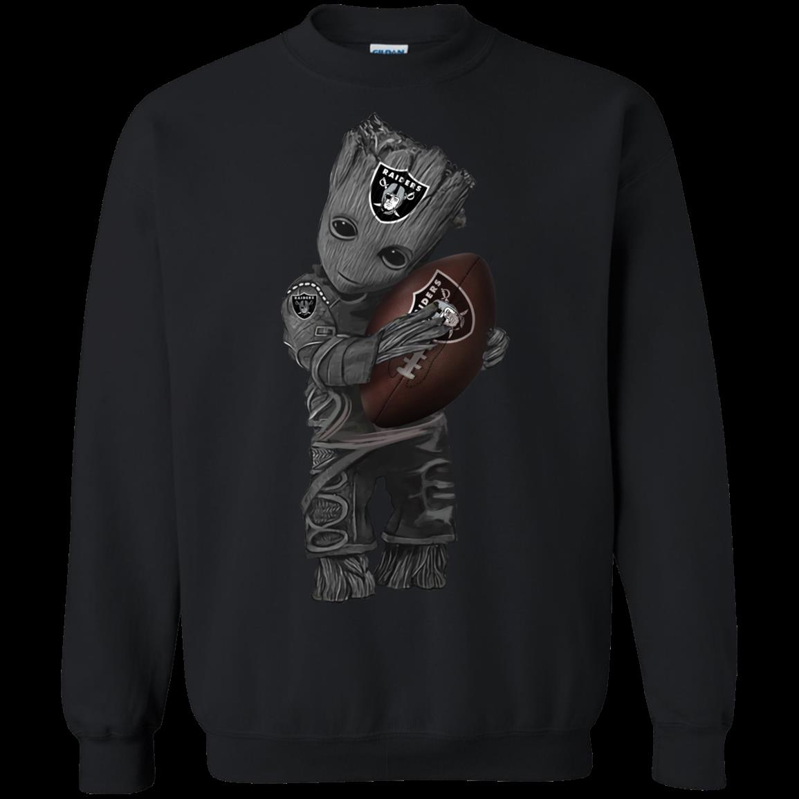 Baby Groot Oakland Raiders Football Shirt Sweatshirt funny shirts