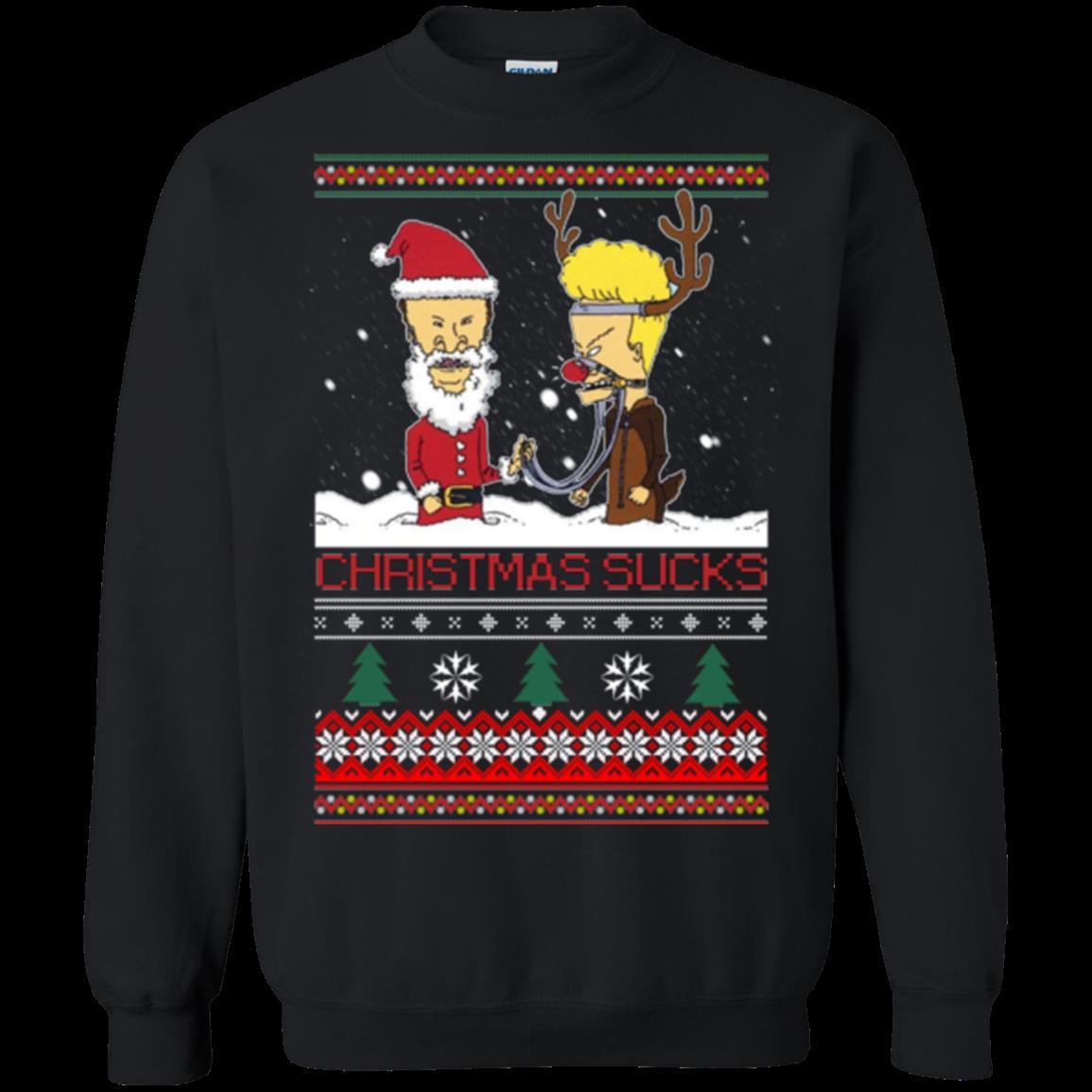 Beavis And Butt-head Ugly Christmas Sweater T Shirt Hoodies Sweatshirt