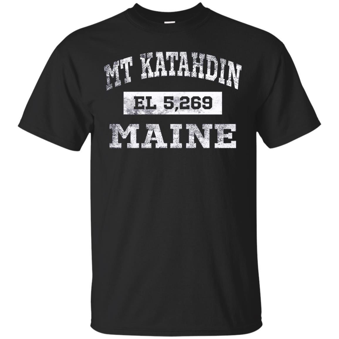 Mt Katahdin Maine T Shirt Elevation 5269 Distressed