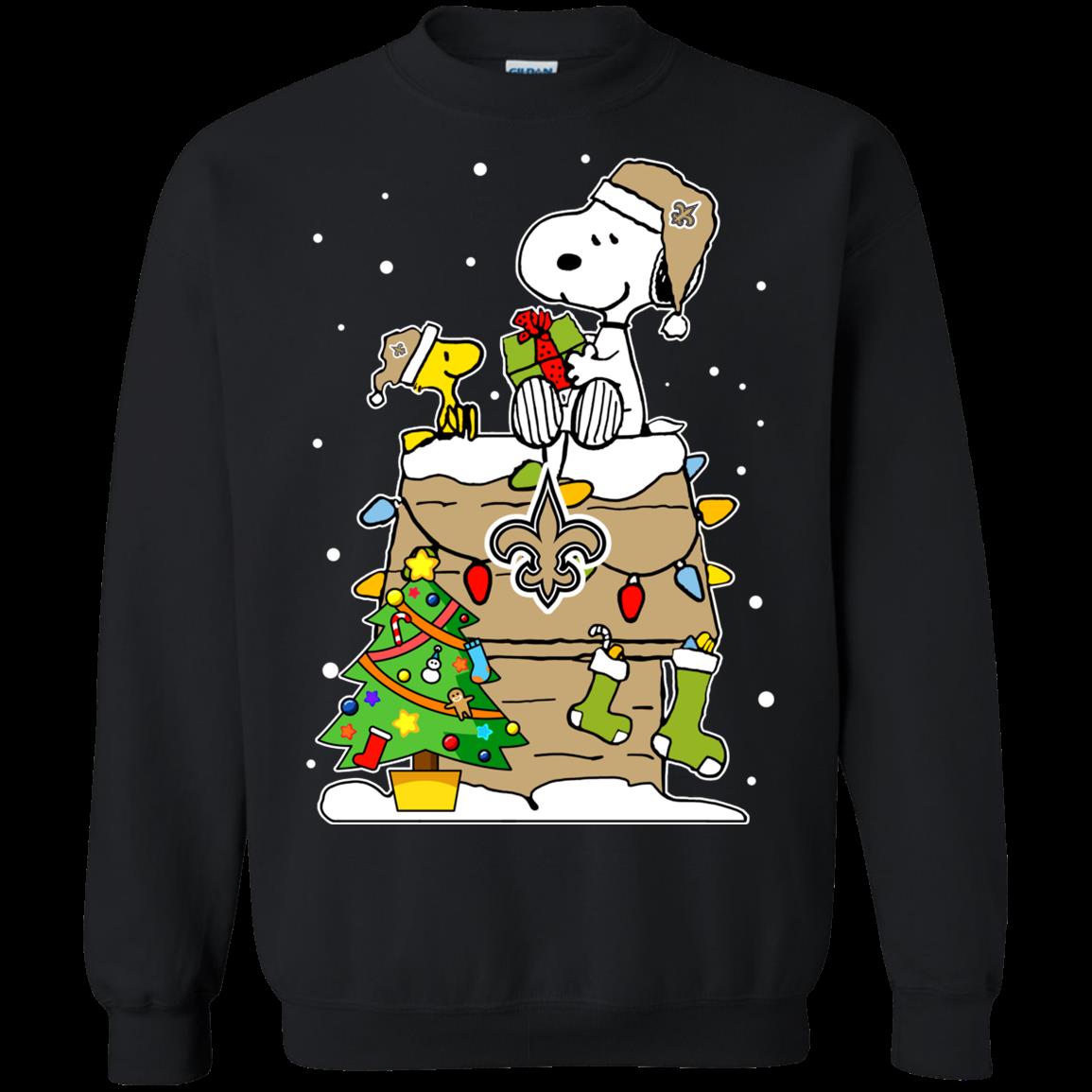 New Orleans Saints Ugly Christmas Sweaters Snoopy Hoodies Sweatshirts