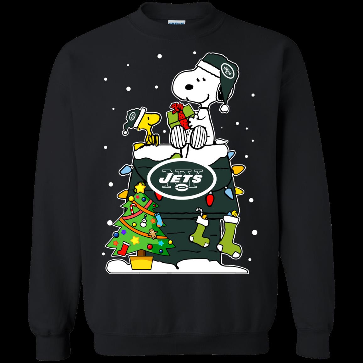 Snoopy New York Jets Christmas shirt, hoodie, sweater, long sleeve