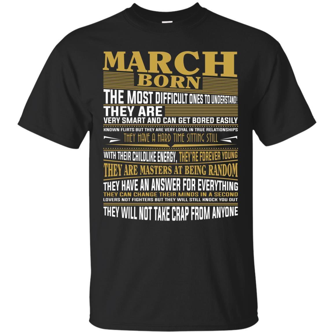 New/hot Born In March Facts Shirts For Mens, Womens, Youth