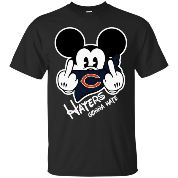 Nfl Chicago Bear Haters Gonna Hate Mickey Mouse Shirt Cotton Shirt