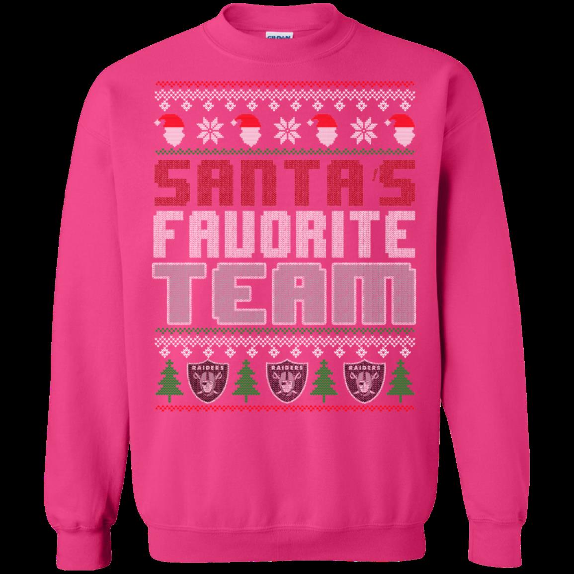 Oakland Raiders Christmas Ugly Sweater, T-shirt, Long