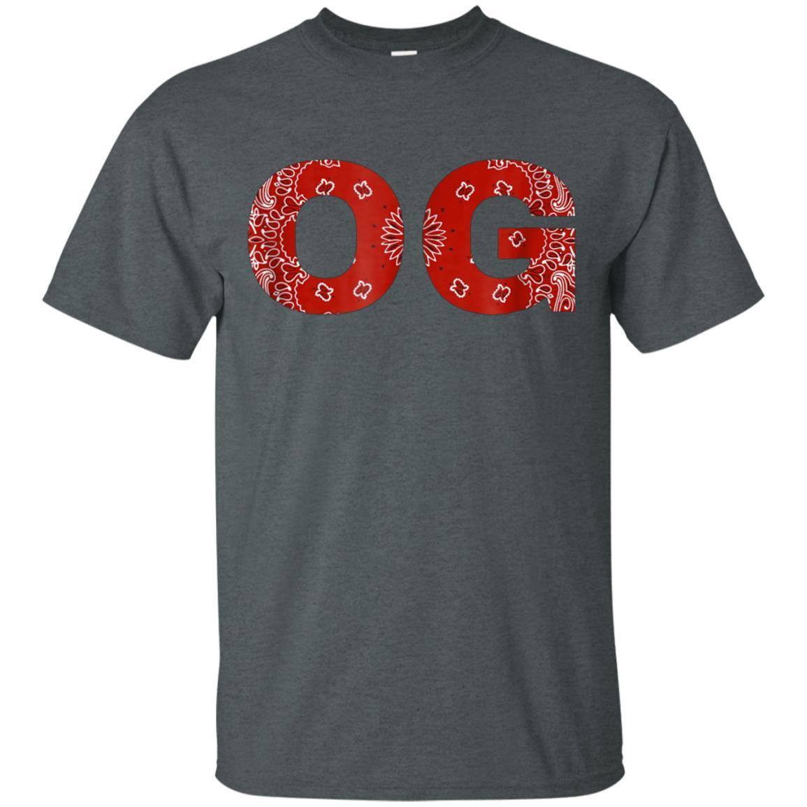 Og T Shirts For Men Shirt Original Gangster Bandana Print funny shirts, gift shirts, Tshirt