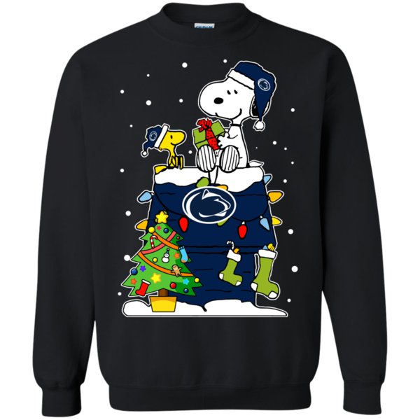 Penn State Nittany Lions Ugly Christmas Sweaters Snoopy Woodstock Hoodies Sweatshirts