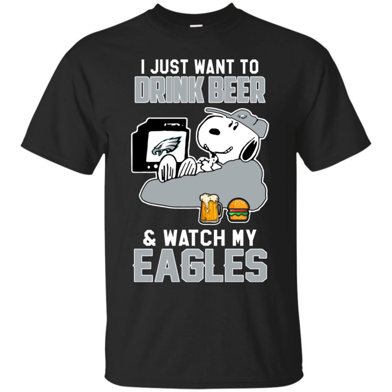 Philadelphia Eagles Makes Me Drink Snoopy And Woodstock T-Shirt - T-shirts  Low Price