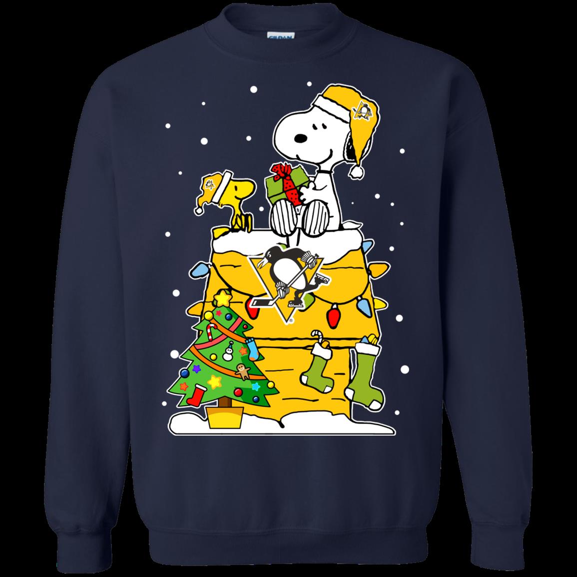 Pittsburgh Penguins Ugly Christmas Sweaters Snoopy Hoodies Sweatshirts 1