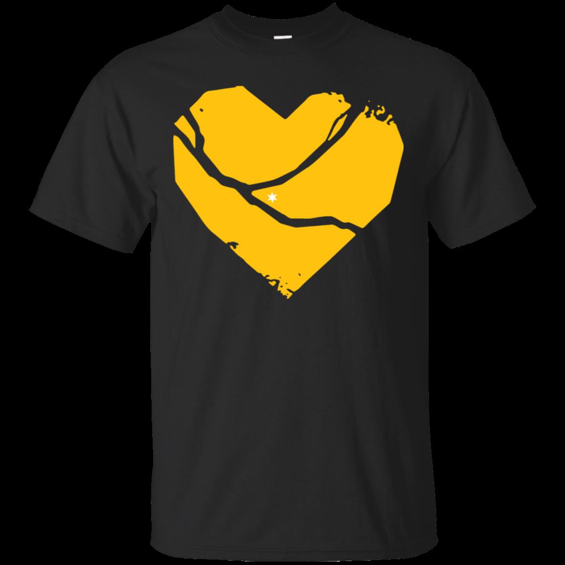 Pittsburgh Steel City Broken Heart Shirt Cotton Shirt