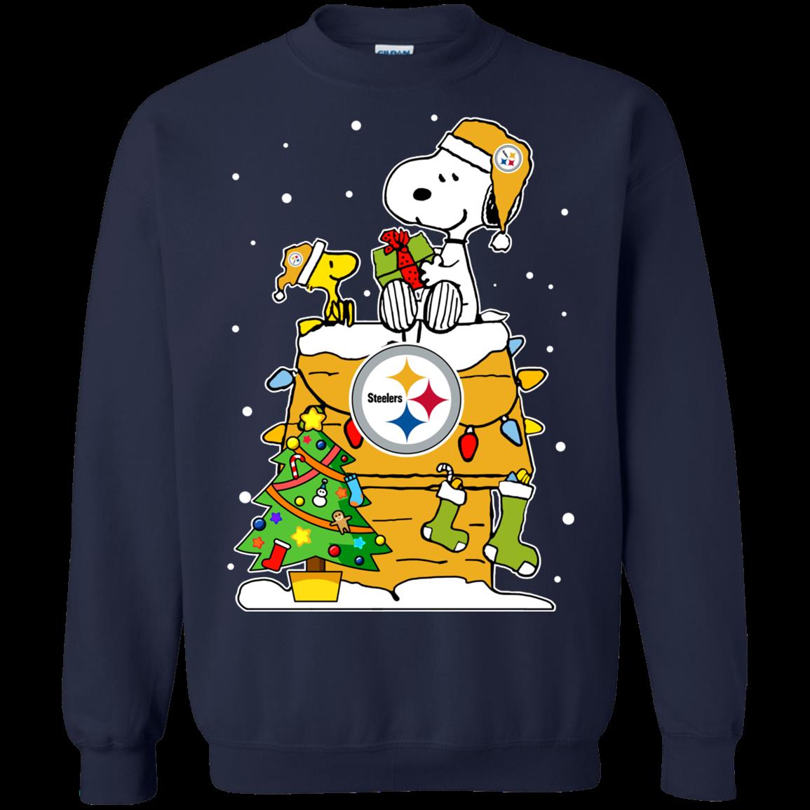 Pittsburgh Steelers Ugly Christmas Sweaters Snoopy Hoodies Sweatshirts 1