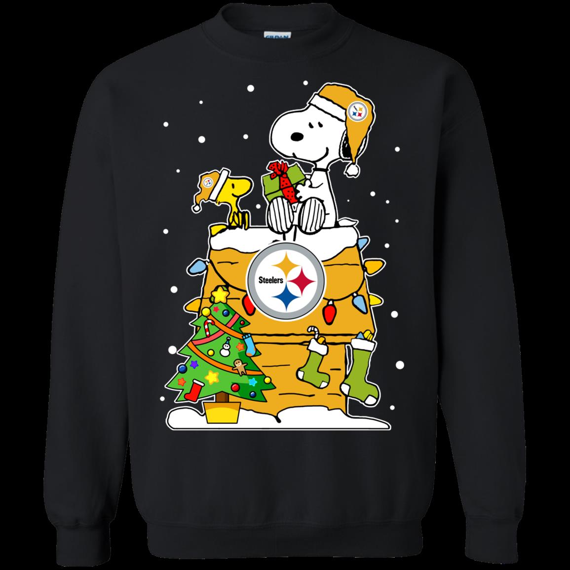 Pittsburgh Steelers Ugly Christmas Sweaters Snoopy T Shirt Hoodies Sweatshirt