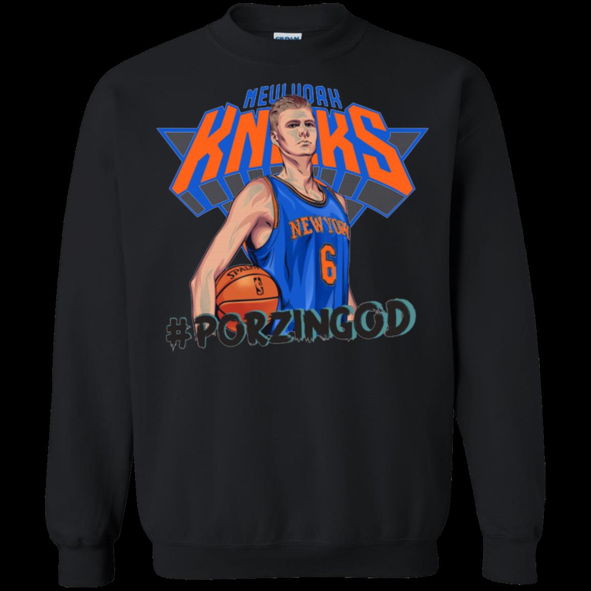 Porzingis The Porzingod – New York Knicks Logo T Shirt Sweatshirt
