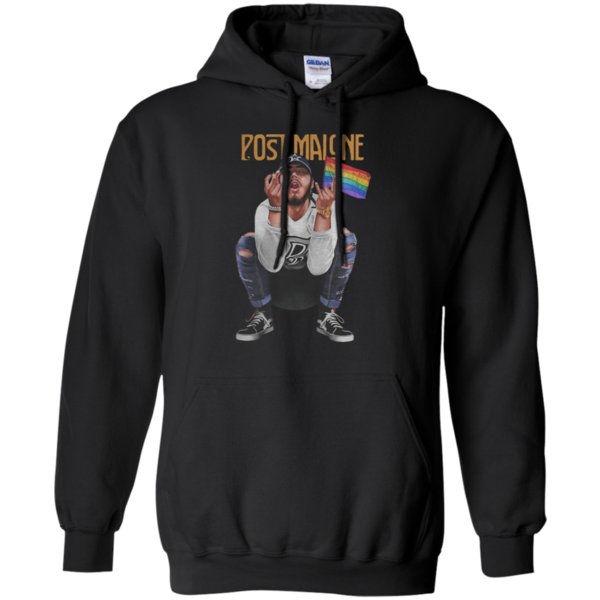 Post Malone American Rapper And Lgbt Flag Shirt Hoodie