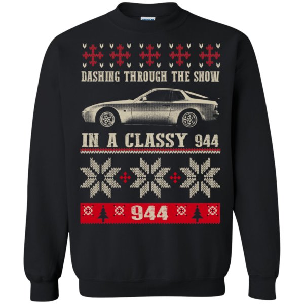 S Dashing Through The Show In A Classy 944 Porsche 944 Ugly Christmas Shirts T Shirt Hoodies Sweatshirt