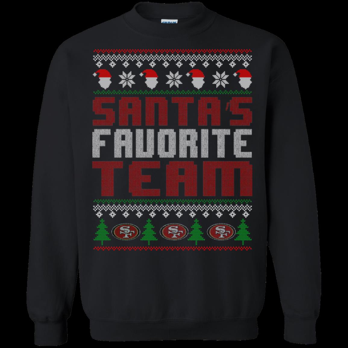 San Francisco 49Ers Ugly Christmas Sweater Santa Favorite Team funny  shirts, gift shirts, Tshirt, Hoodie, Sweatshirt , Long Sleeve, Youth,  Graphic Tee » Cool Gifts for You - Mfamilygift