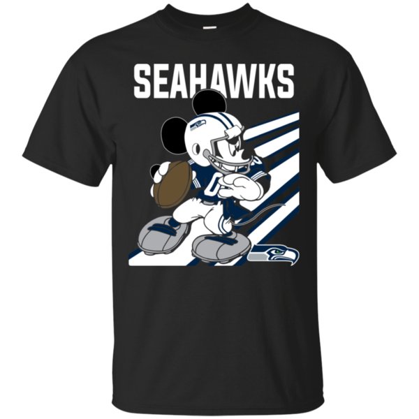 I Love The Seahawks Mickey Mouse Seattle Seahawks T-Shirt - T