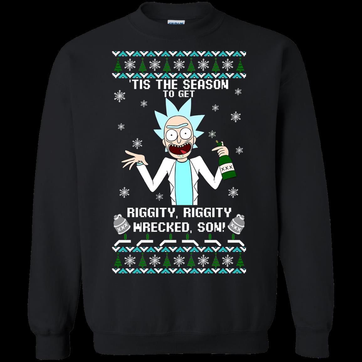 S Rick And Morty Ugly Christmas Sweater T Shirt Hoodies Sweatshirt
