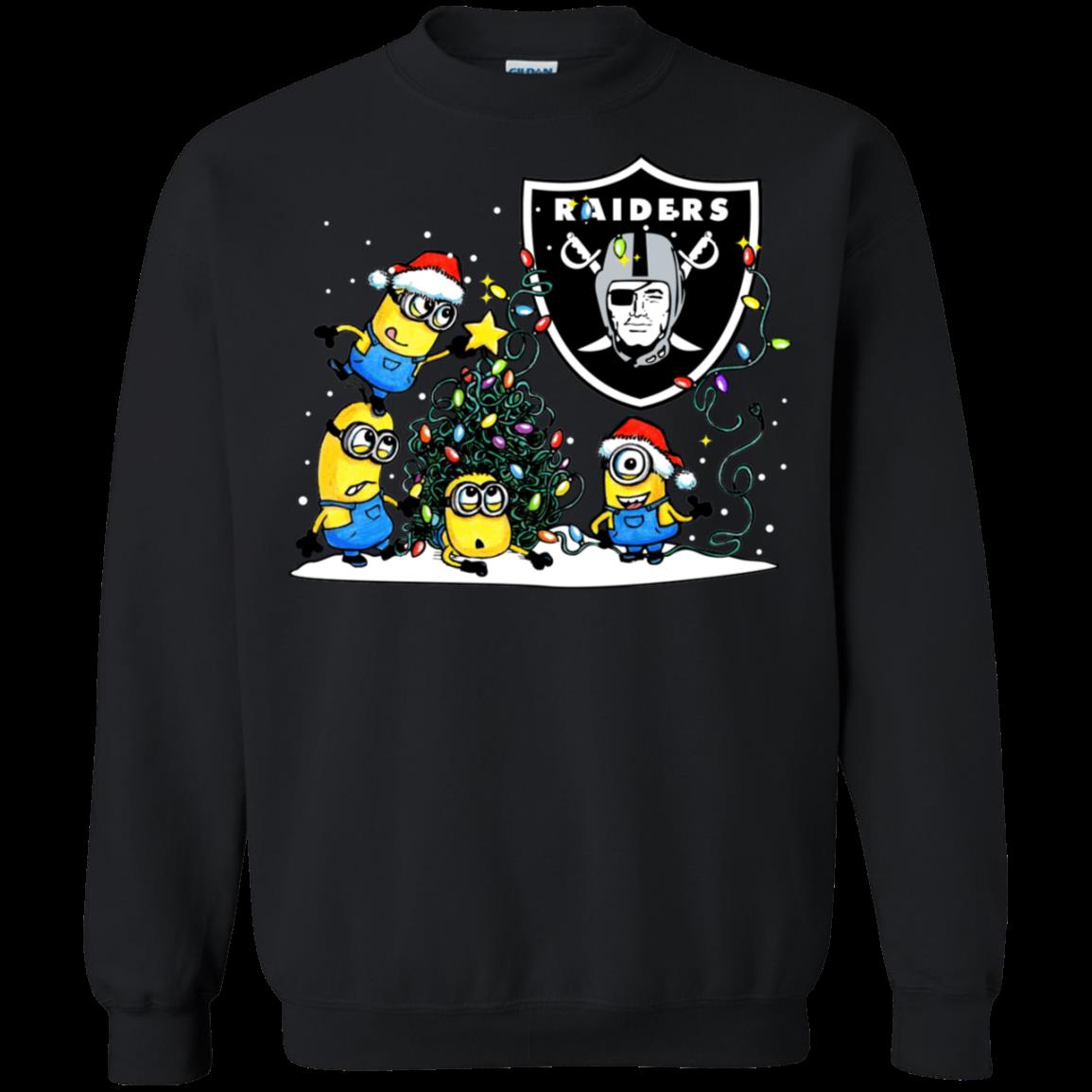 S S Christmas Oakland Raiders Minions Shirts T Shirt Hoodies Sweatshirt