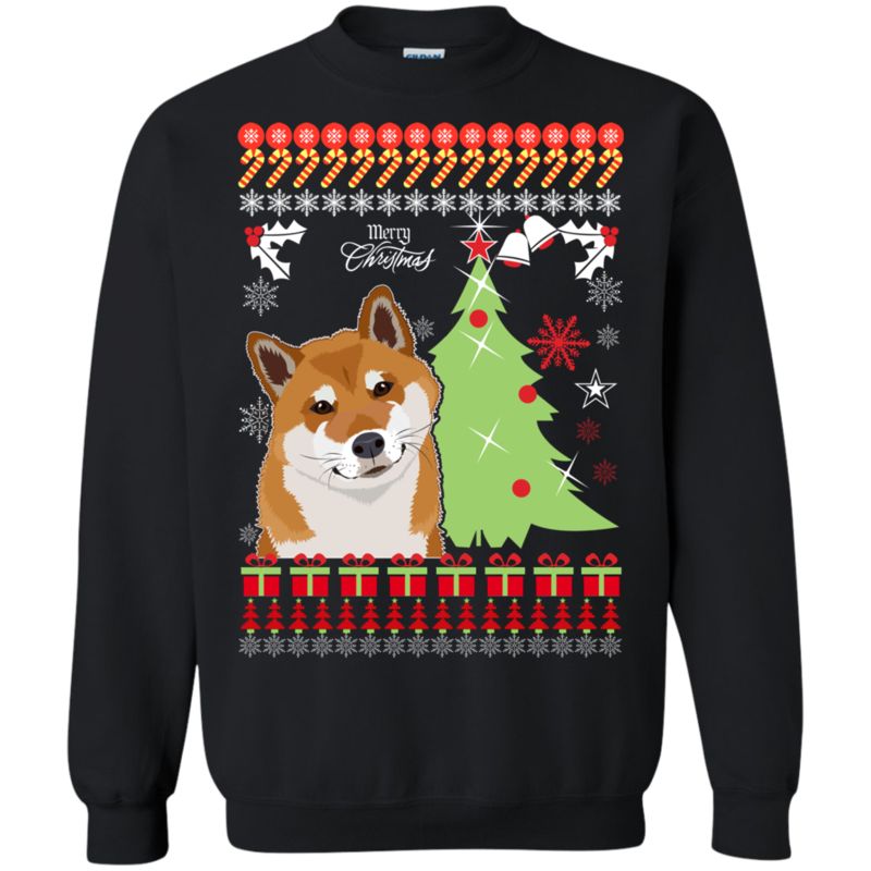 Shiba Ugly Christmas Sweater Merry Christmas funny shirts, gift shirts ...