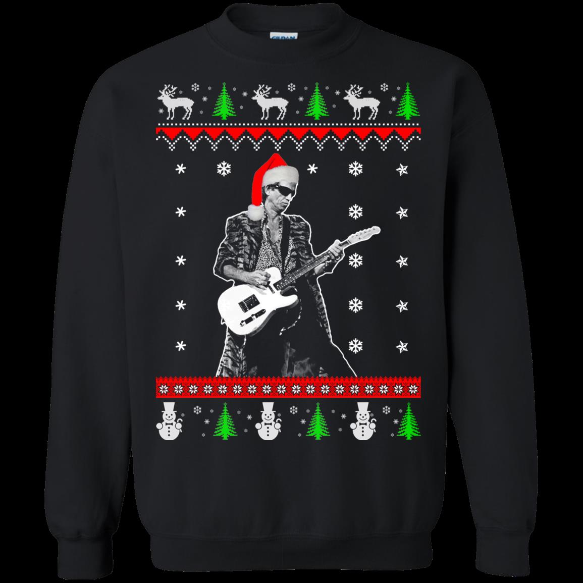 The Terminator Guitar Ugly Christmas Sweater T Shirt Hoodies Sweatshirt