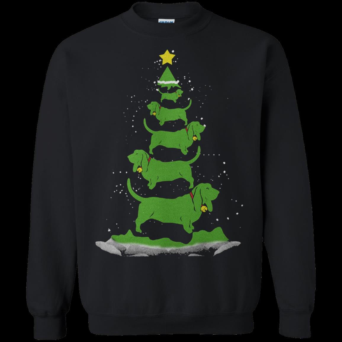 Basset Hound Christmas Tree Sweater Sweatshirt – Moano Store