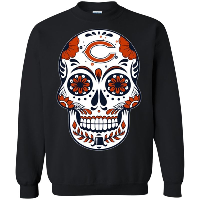 Chicago bears football sugar skull shirt, hoodie, sweater, long sleeve and  tank top