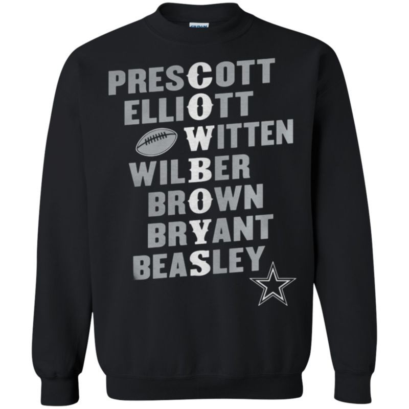Dallas Cowboys Player Team Names Sweatshirt – Moano Store funny