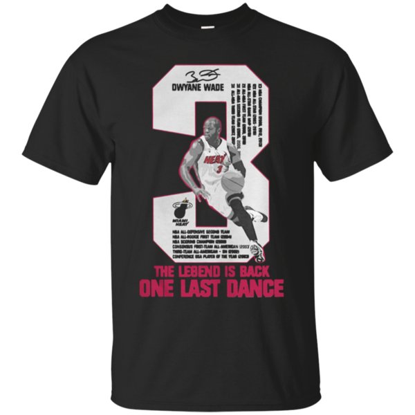 one last dance dwyane wade shirt