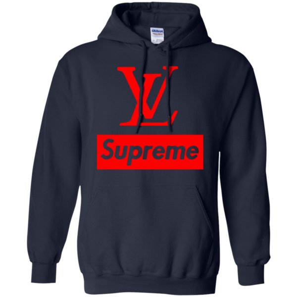 louis vuitton supreme hooded shirts & tops