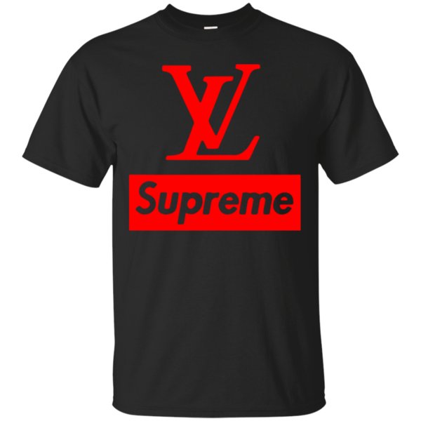 supreme louis vuitton t-shirt black