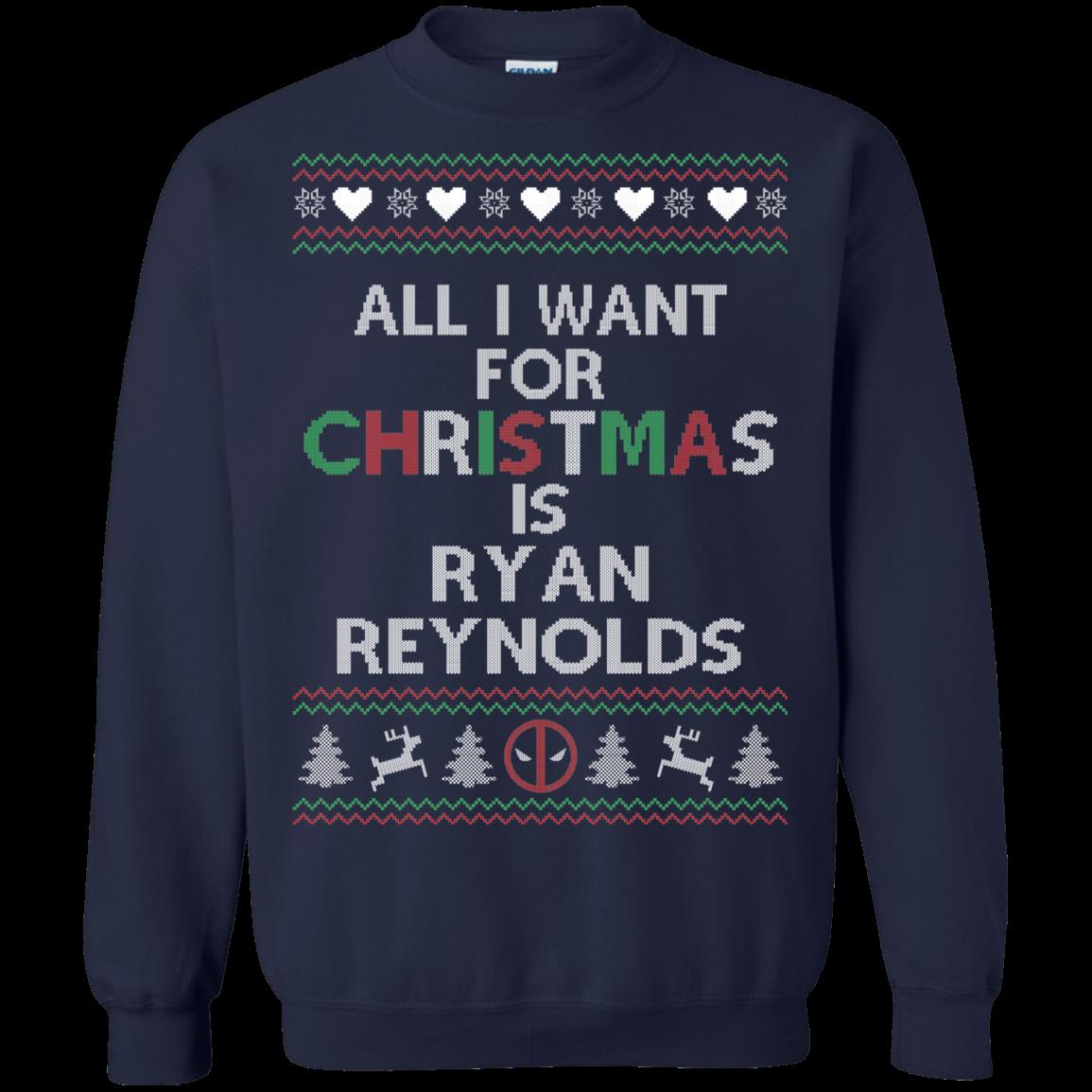 Custom Ryan Reynolds Ugly Christmas Sweater, Sweatshirt