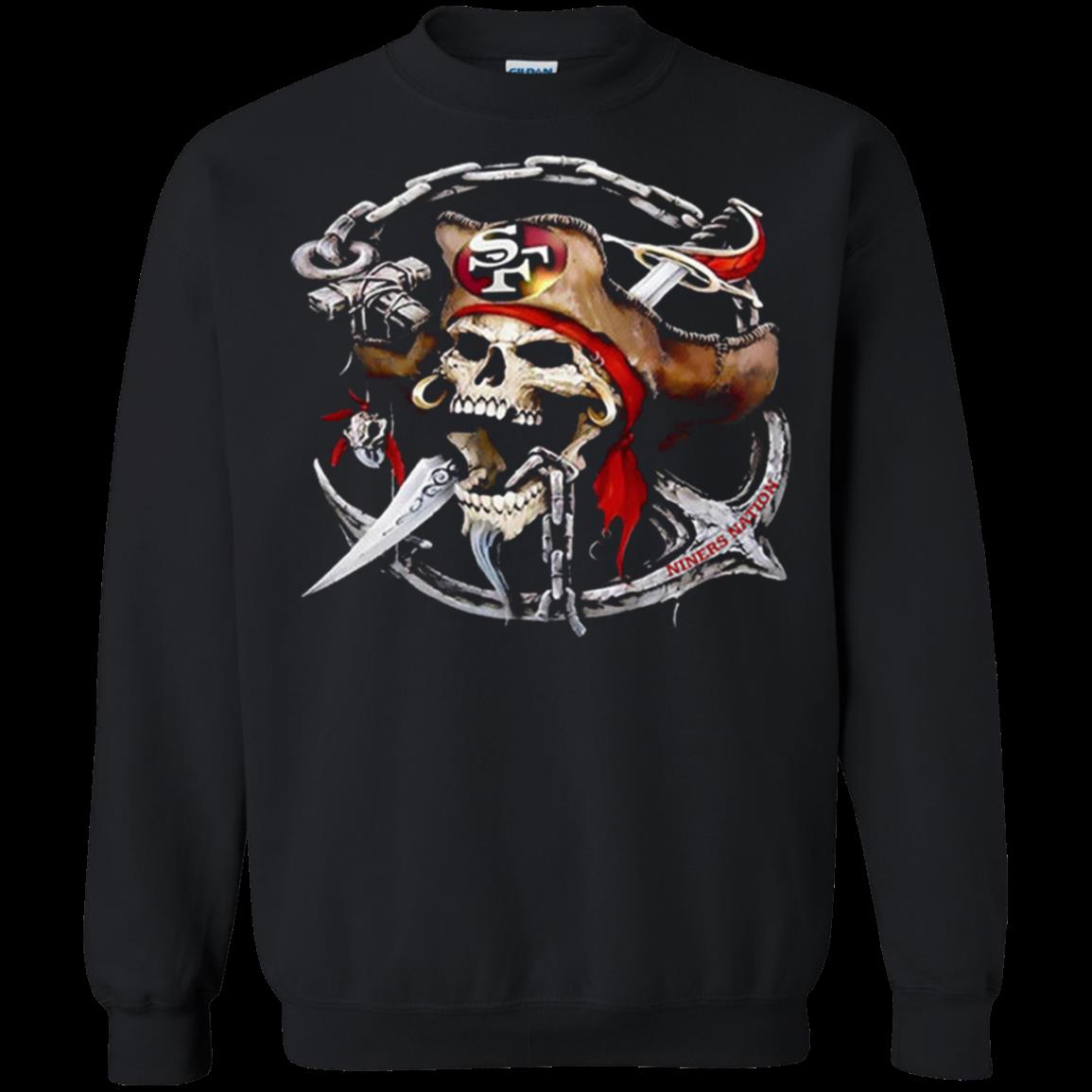 San Francisco 49Ers Shirt Niners Skull Nation Sweatshirt – Moano