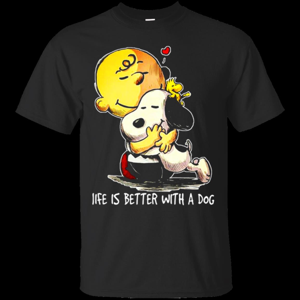 Snoopy Charlie Brown Life Is Better With A Dog Funny Shirt