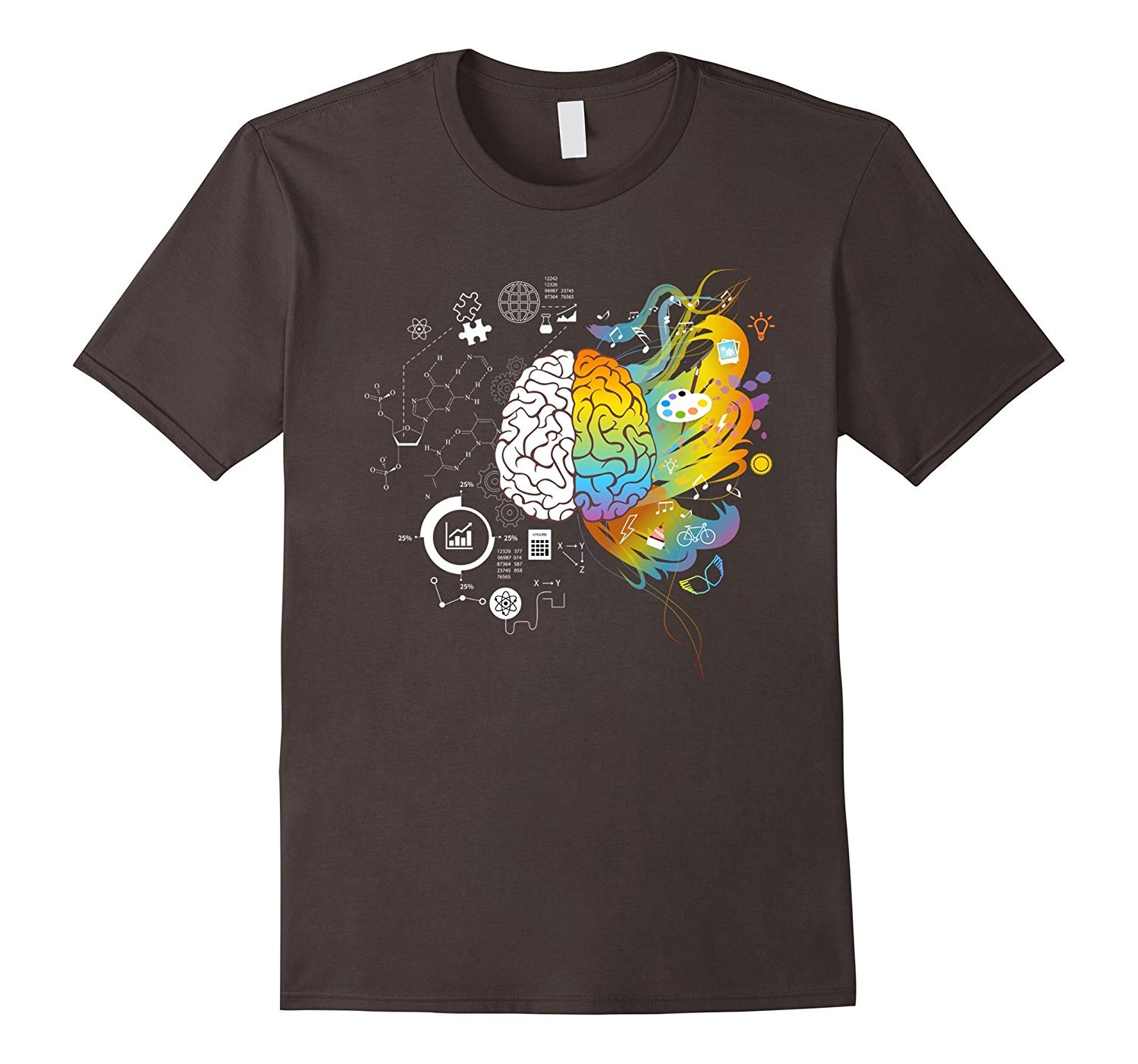 Creative Brain Left Right Tshirt 1