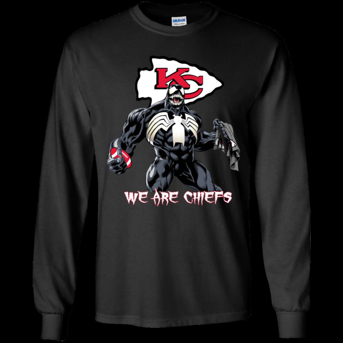 Venom We Are Kansas City Chiefs Shirt Youth Ls Shirt funny shirts