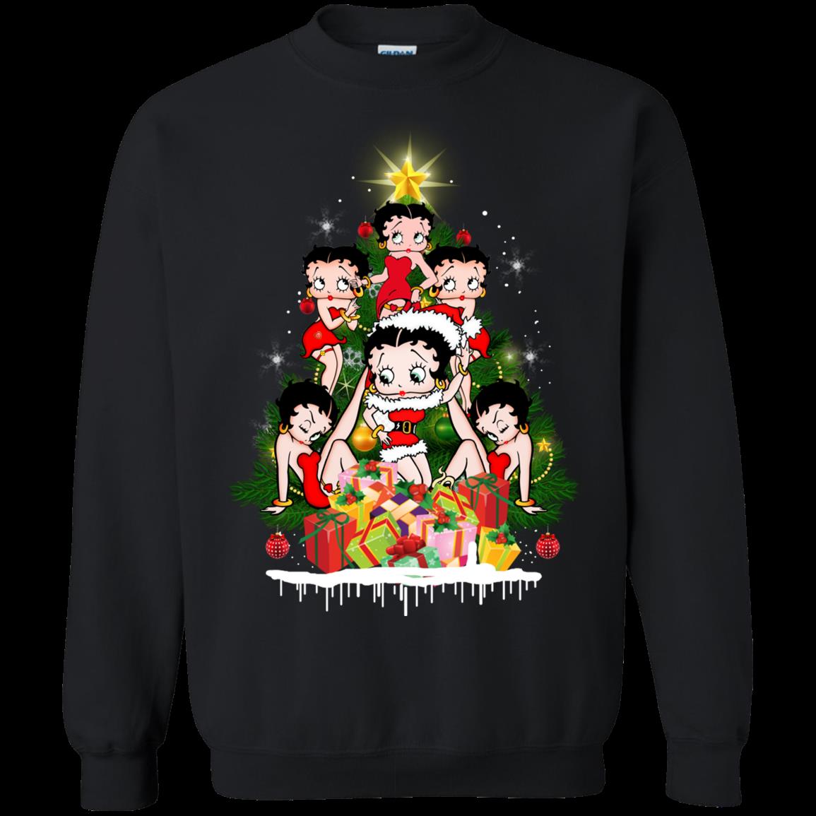 Betty Boop Christmas Tree Shirt Sweatshirt