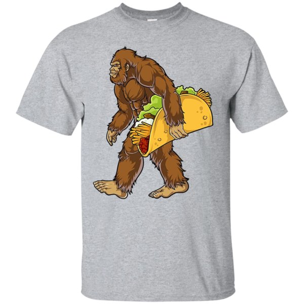 Bigfoot Carrying Taco Sasquatch T Shirt Hoodie Sweater