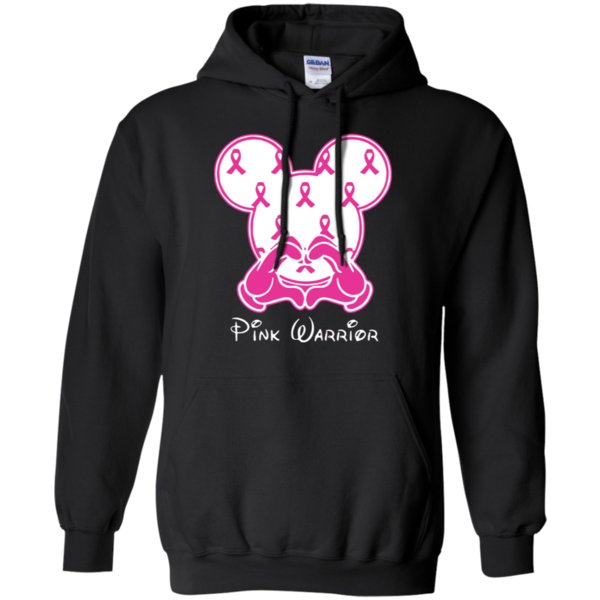 Breast Cancer Mickey Mouse Pink Warrior Shirt Hoodie
