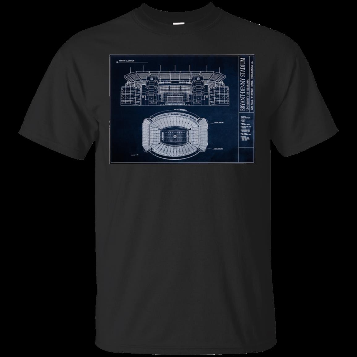 Bryant-denny Stadium Blue Print T Shirt Hoodies Sweatshirt